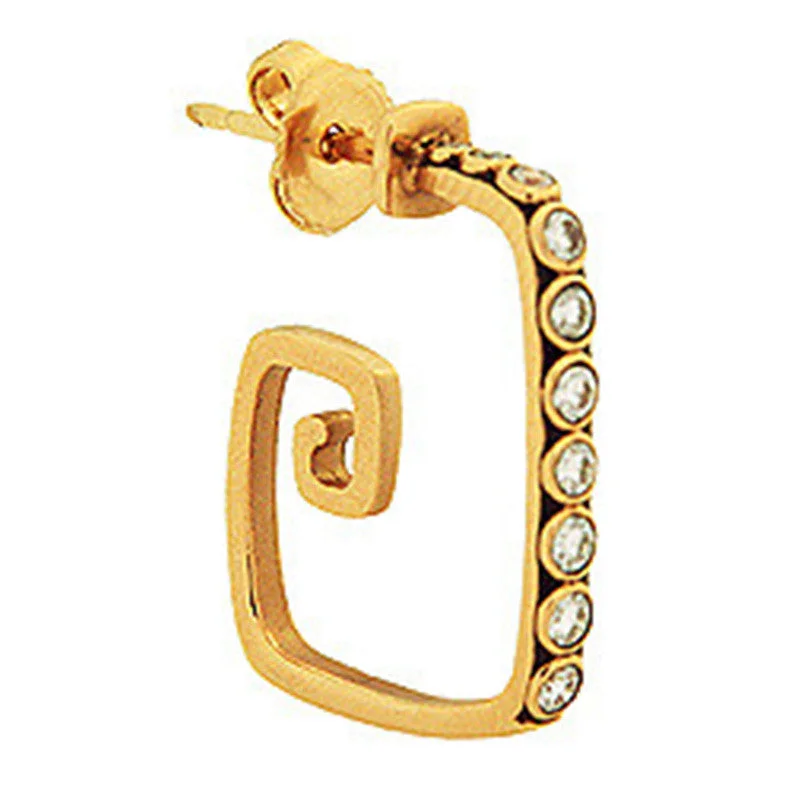 Best hoop earrings with snake chain details for a sleek and modern touch-Alex Sepkus Spiral Hoop Earrings - E-82