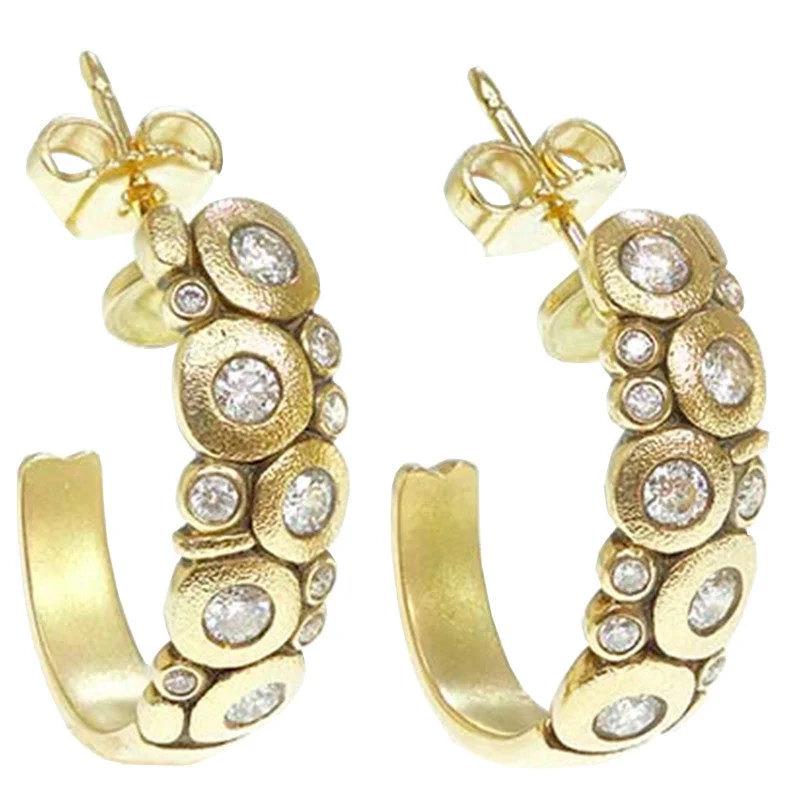 Hoop earrings with rhinestone embellishments for a glamorous and sparkling look-Alex Sepkus Candy Earrings - E-123D