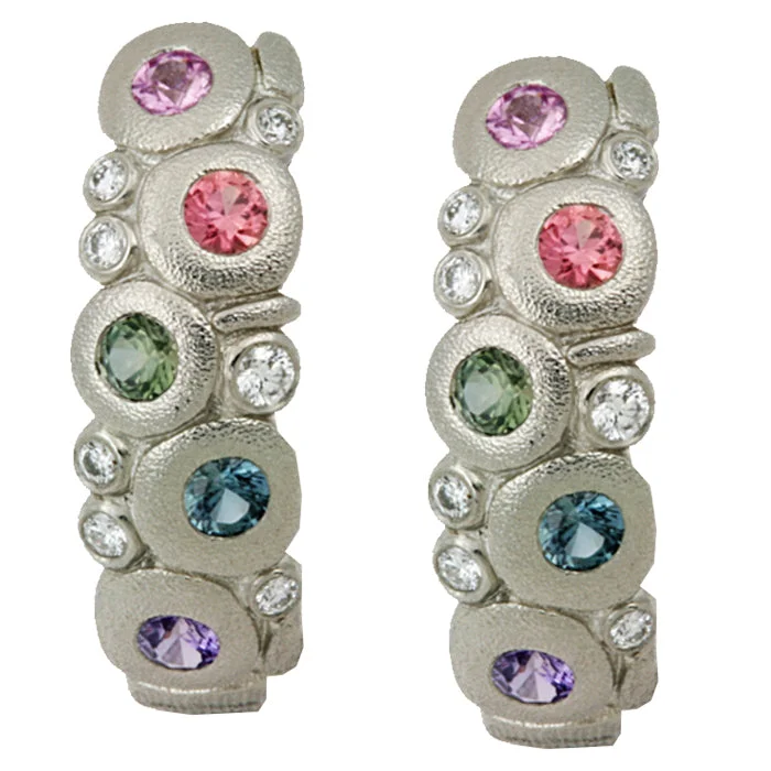 Best hoop earrings with vintage rhinestone embellishments for a retro-glam effect-Alex Sepkus Candy Earrings - E-123PS