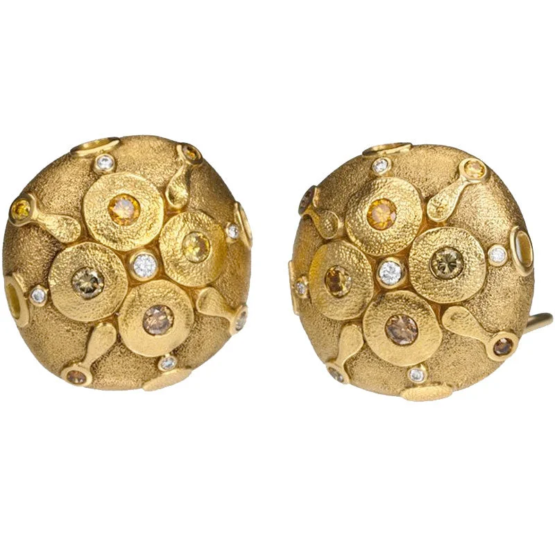 Hoop earrings with stacked layers for a bold and textured design-Alex Sepkus Spring Blossom Earrings - E-174DC