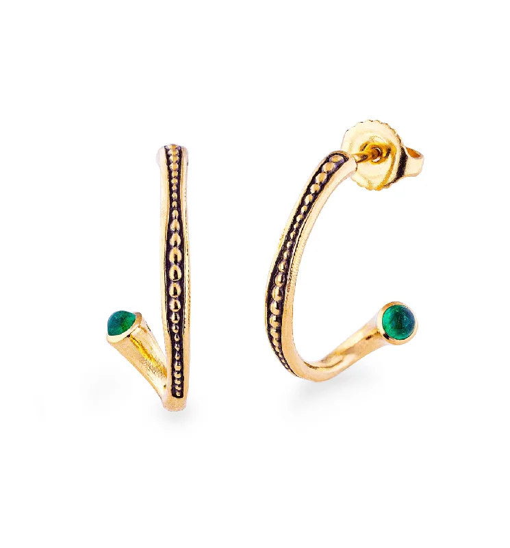 Best hoop earrings with snake chain details for a sleek and modern touch-Alex Sepkus Twist Hoop Earrings - E-27