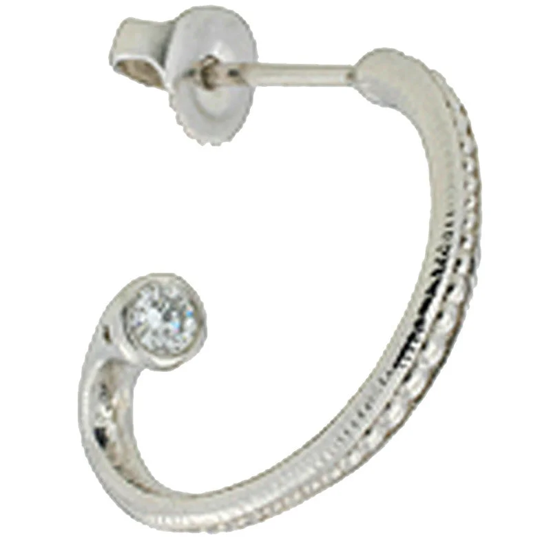 Hoop earrings with cut-out designs for a creative and lightweight effect-Alex Sepkus Twist Hoop Earrings - E-27PD