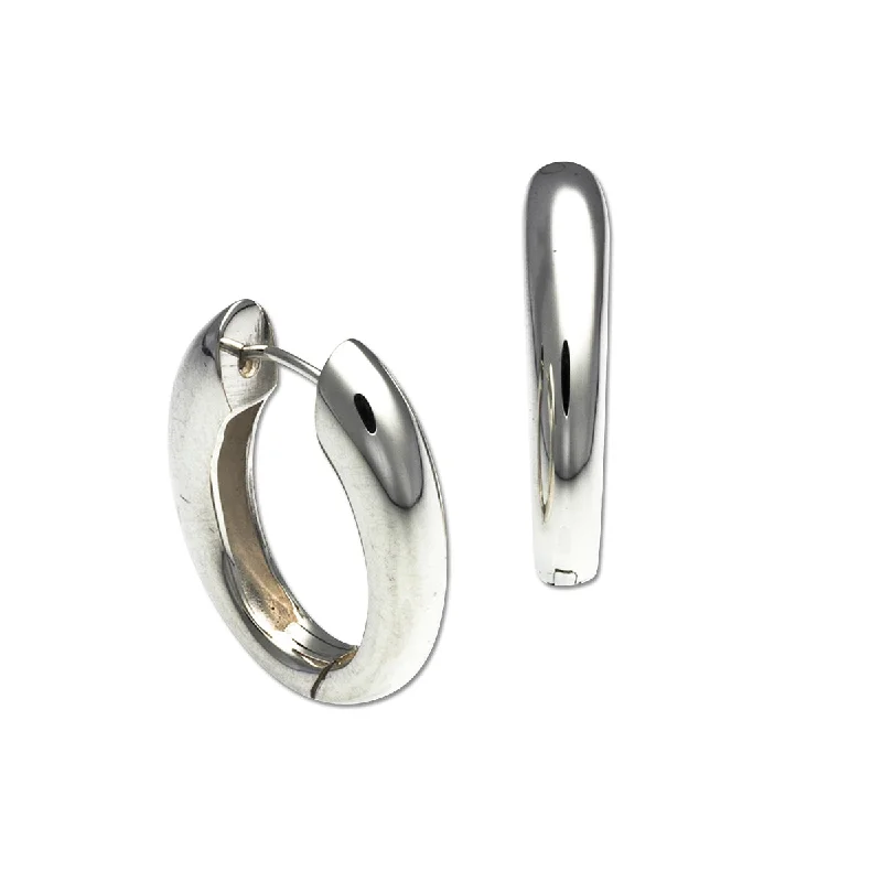 Best hoop earrings with vintage-style detailing for a nostalgic and timeless look-Large U Shaped Snap Hoops