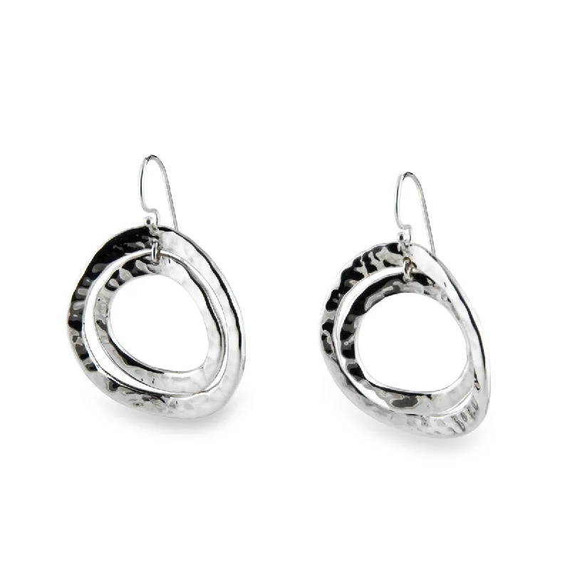 Best hoop earrings with stacked layers for a dimensional and bold look-Concentric Circle Earrings