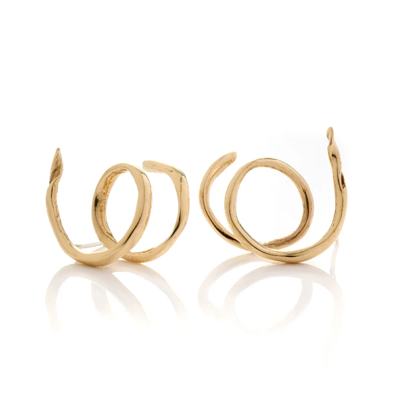 Hoop earrings with rhinestone-studded rims for a glamorous touch-Dhuan Earrings