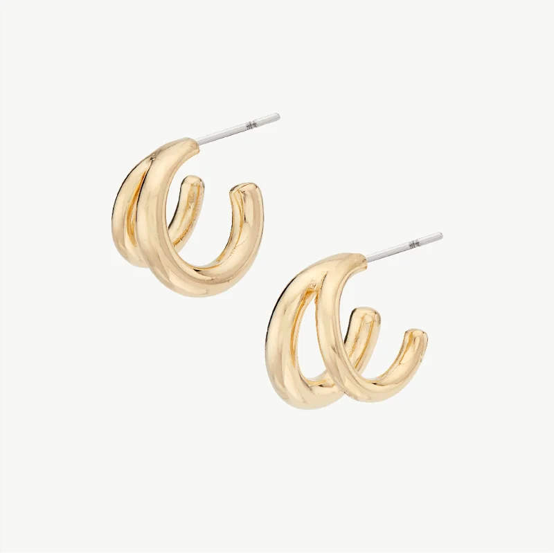 Best hoop earrings with geometric cuts for a sharp, modern appeal-Dogo Huggie Hoop Earrings