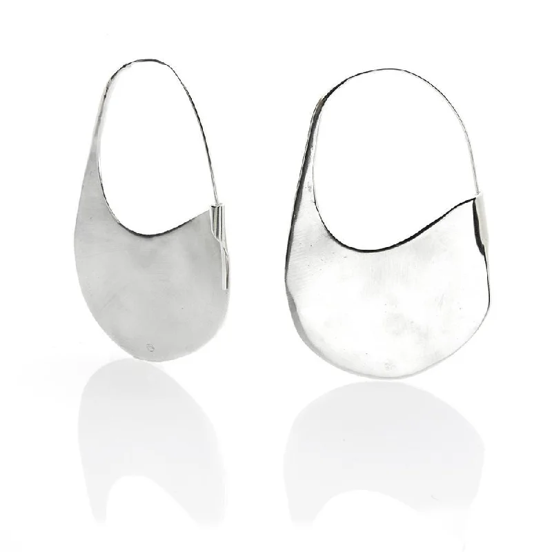 Hoop earrings with open designs for a modern, lighthearted vibe-Fede Plate Earrings