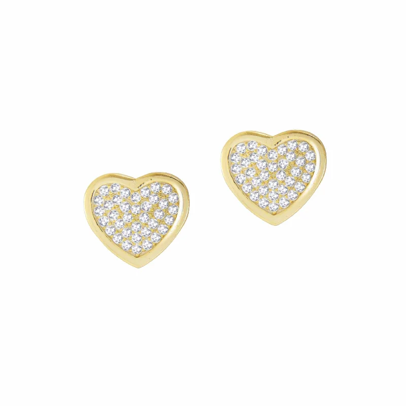 Large hoop earrings for a bold and statement-making fashion accessory-Heart of Gold | Earrings