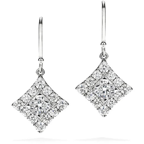 Best hoop earrings with Swarovski crystals for added sparkle and luxury-Hearts On Fire Sweet Dream Halo Diamond Earrings