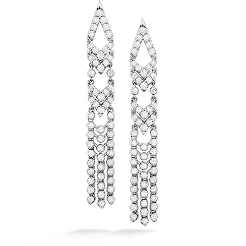 Best hoop earrings with oval shapes for a unique and elongated design-Hearts On Fire Triplicity Fringe Earrings