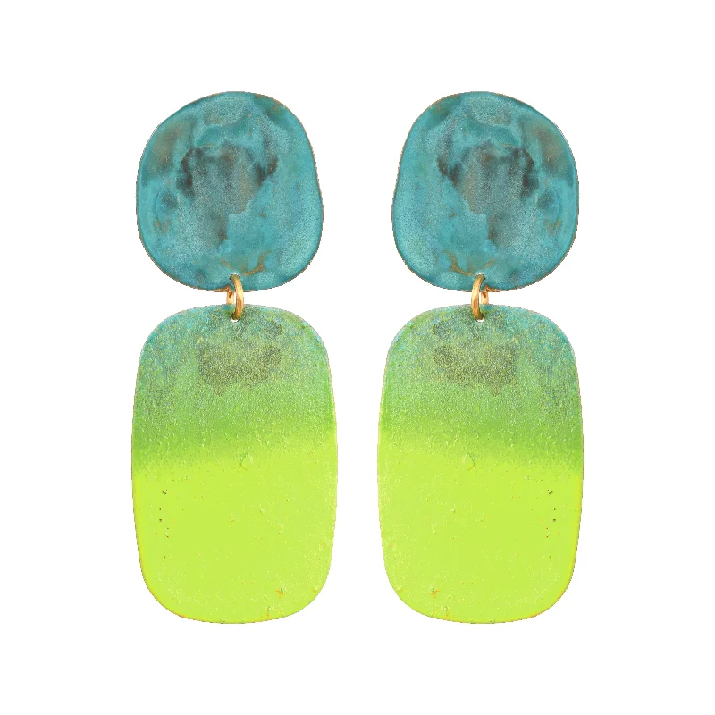 Hoop earrings with tortoiseshell designs for a chic and classic style-Lime Keke Earrings