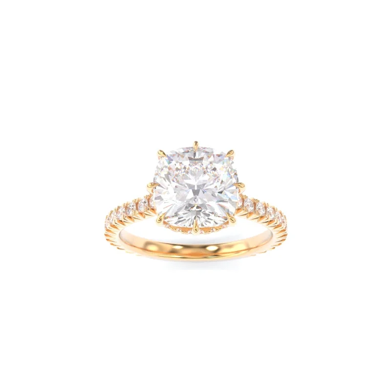 Engagement rings with marquise-cut topaz for shine -LynnieBeth Ring Cushion