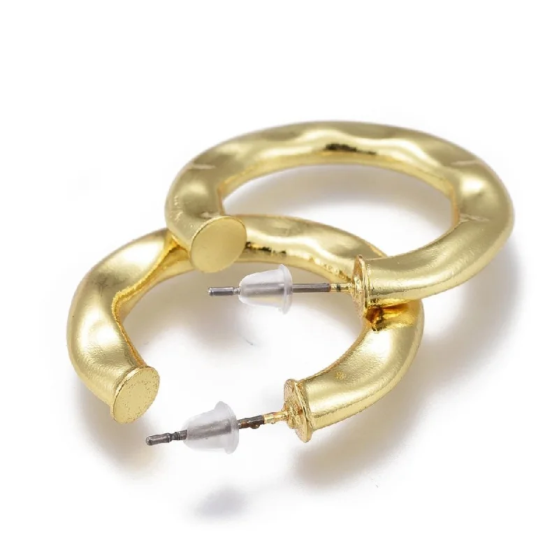 Hoop earrings with a matte finish for a sleek and sophisticated appearance-MAXTON