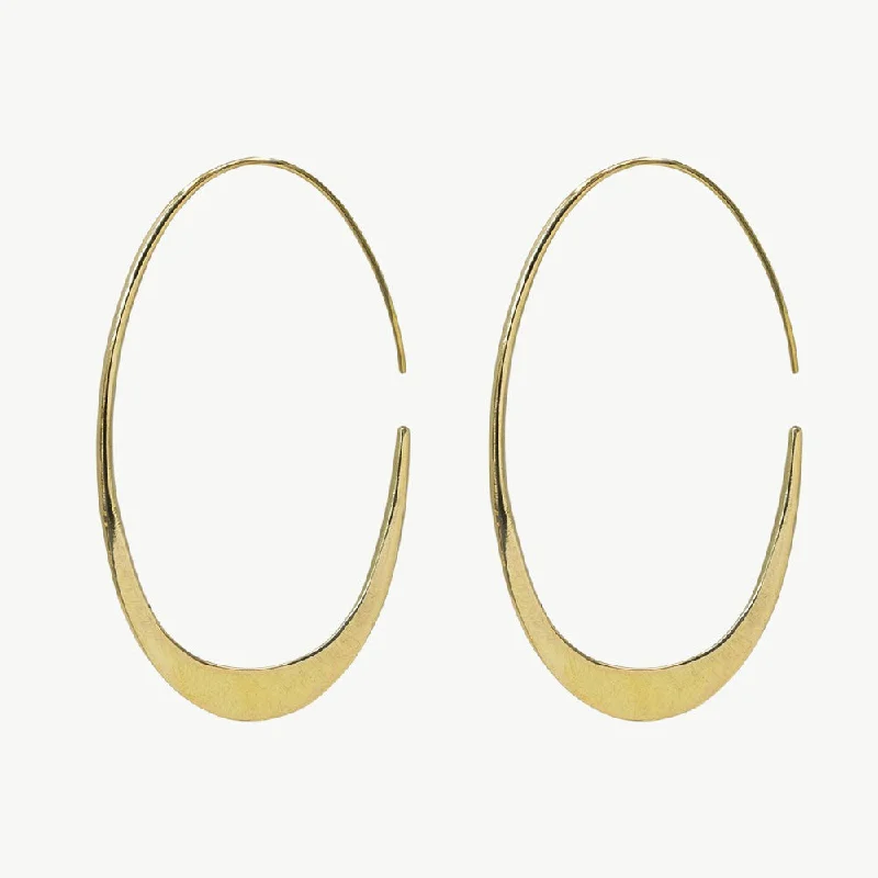 Best hoop earrings with Swarovski crystals for added sparkle and luxury-Mezi Tapered Hoop Earrings