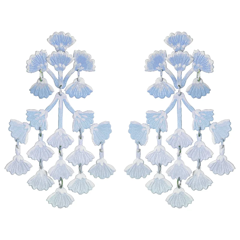 Hoop earrings with rhinestone-studded rims for a glamorous touch-Ice Mimosa Earrings