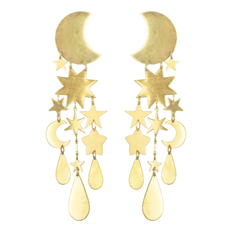 Best hoop earrings with stacked layers for a dimensional and bold look-Mooncatcher Earrings