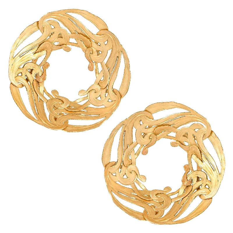 Hoop earrings with multi-tone finishes for a colorful and layered effect-Nephele Earrings