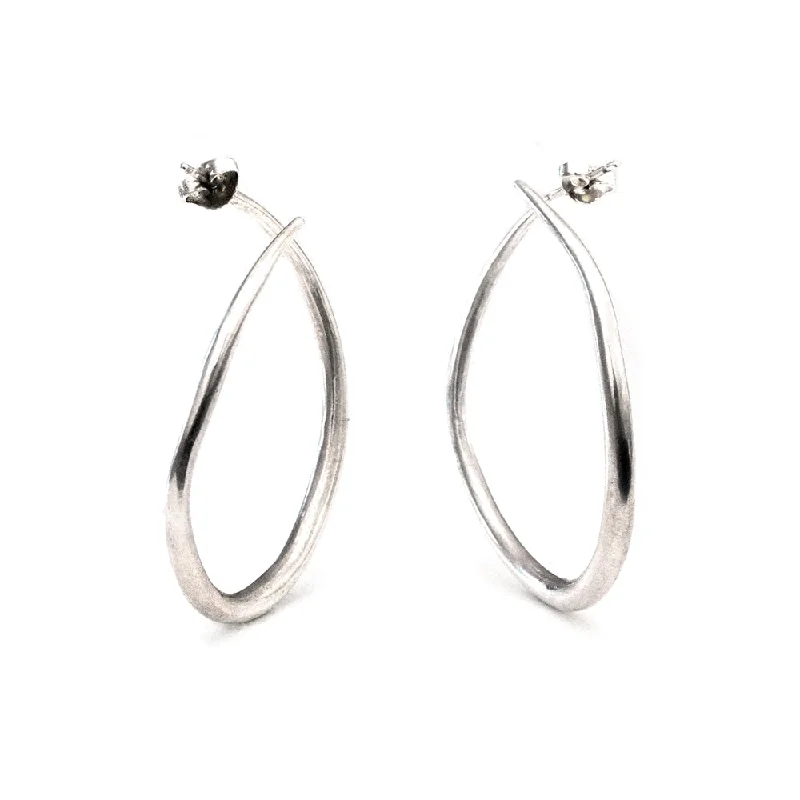 Best hoop earrings with vintage coins for a retro, antique-inspired style-Vapor Hoops