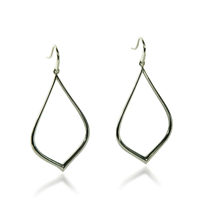 Hoop earrings with removable pendants for a versatile and customizable accessory-Pear Teardrop Earring