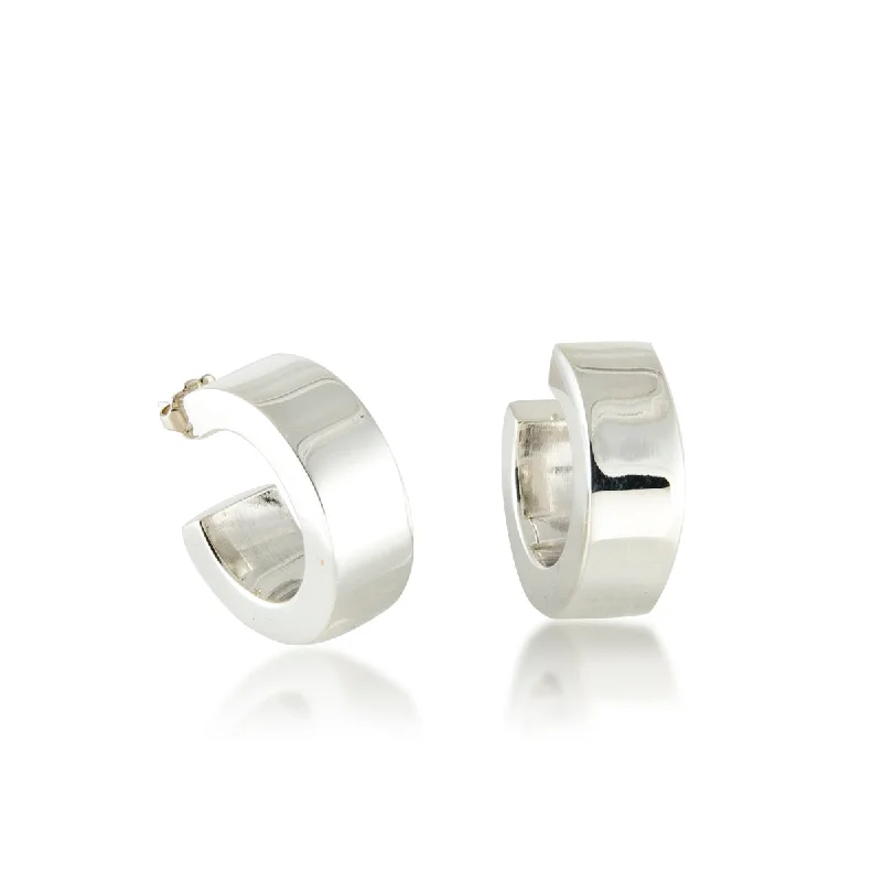 Best hoop earrings with marbled designs for a trendy and artistic effect-Small Square Tube Hoop