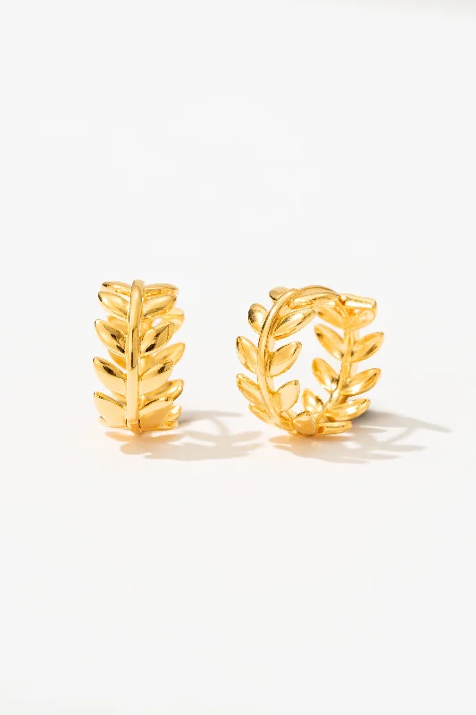 Best hoop earrings with detachable studs for a versatile and adjustable accessory-Sunlit Wheat Earrings