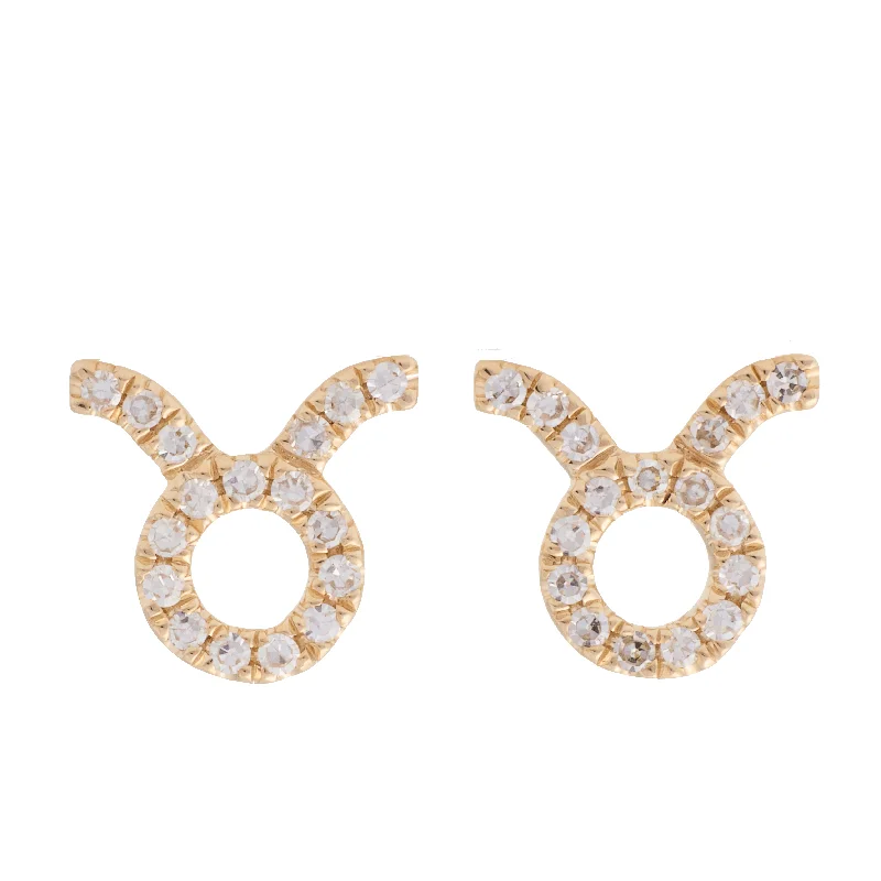 Best hoop earrings with geometric cuts for a sharp, modern appeal-Taurus Studs