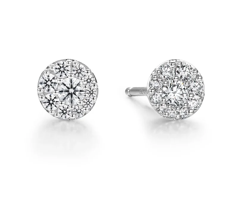 Best hoop earrings with minimal embellishments for a sleek and modern look-Tessa Diamond Circle Earrings