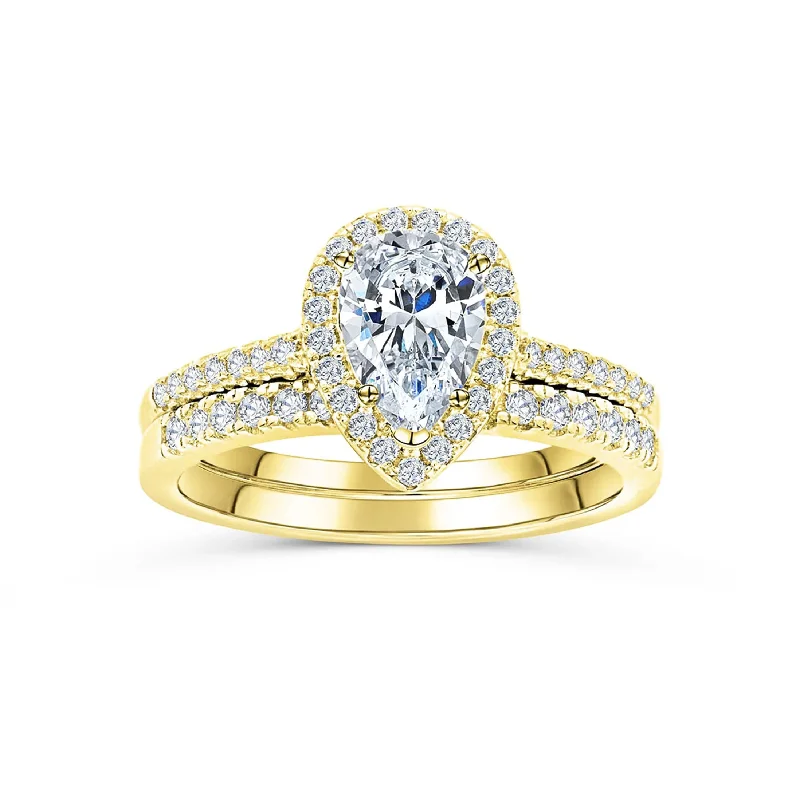 Engagement rings with hidden aquamarine stone accents -The Bliss - Gold