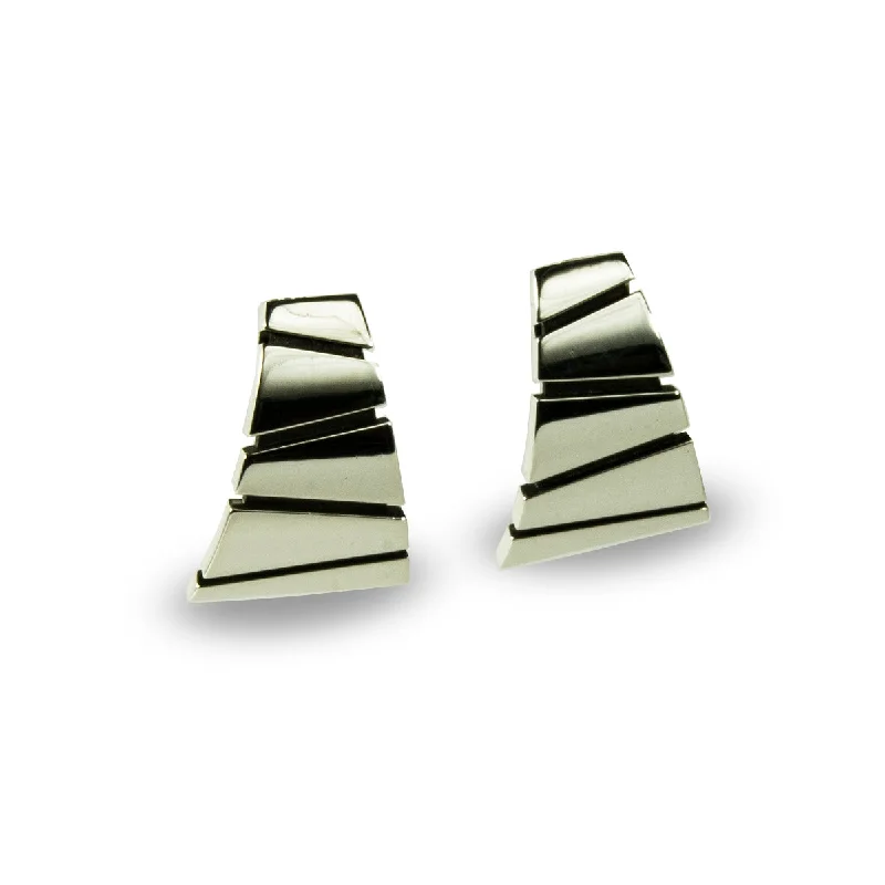 Best hoop earrings with blackened metal for an edgy and bold appearance-Trapezoid Earrings