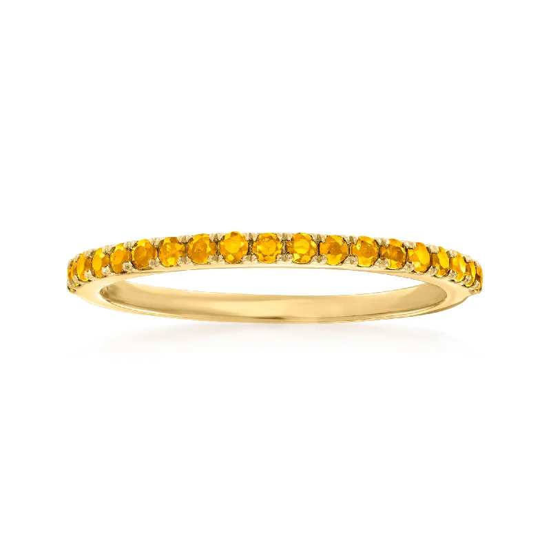 Rings with birthstone clusters for personalization -Ross-Simons Citrine Ring in 14kt Yellow Gold