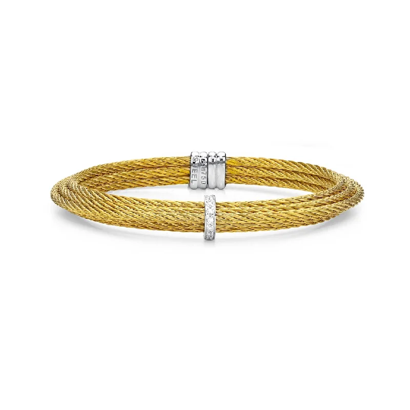 Best bangle bracelets with sapphire stones for an elegant and rich pop of color-0.06 ctw Diamond Cable Bangle Bracelet | M10276600