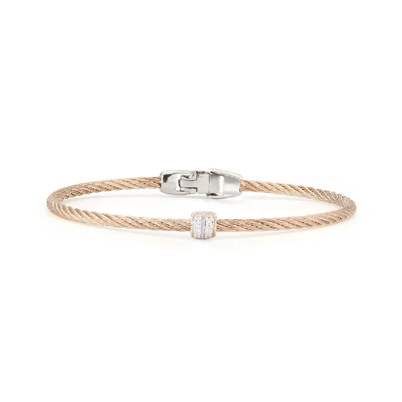 Best bangle bracelets with hand-crafted details for a unique and artisanal touch-0.07 ctw Diamond Bangle Bracelet