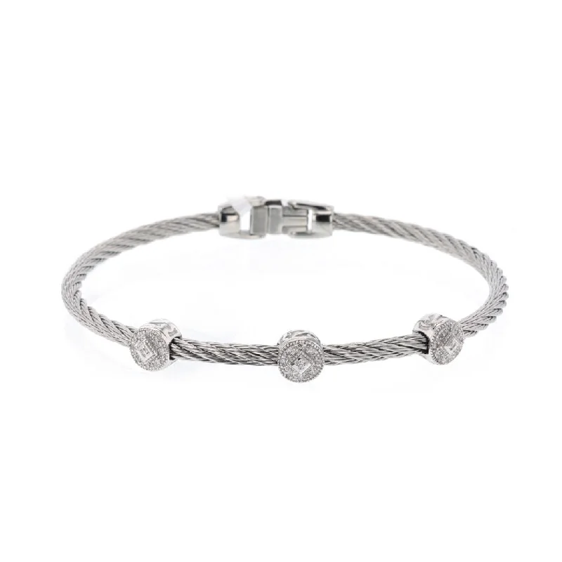 Classic bangle bracelets with clean lines for an elegant and versatile accessory-0.14 ctw Diamond Bangle Bracelet