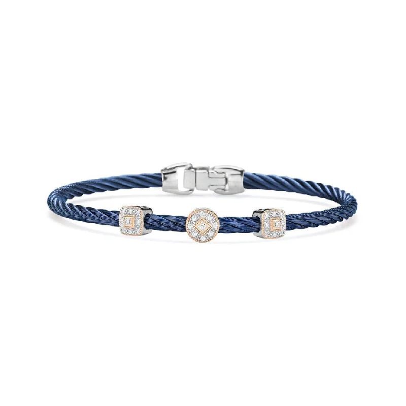 Simple bangle bracelets with smooth matte finishes for a subtle and modern style-0.14 ctw Diamond Bangle Bracelet