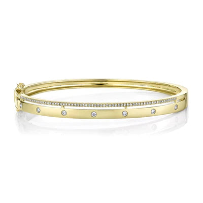 Best bangle bracelets with intricate filigree patterns for an elegant and detailed finish-0.34ctw Diamond Bangle