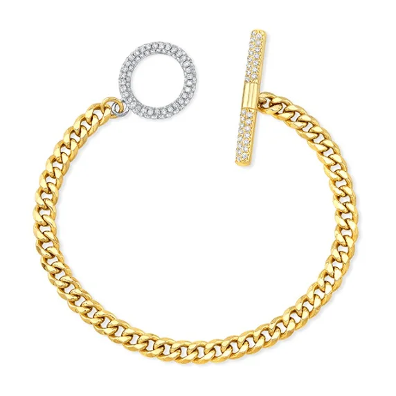 Stacked bangle bracelets with alternating textures for a dynamic, trendy look-1.26ctw Diamond Bracelet