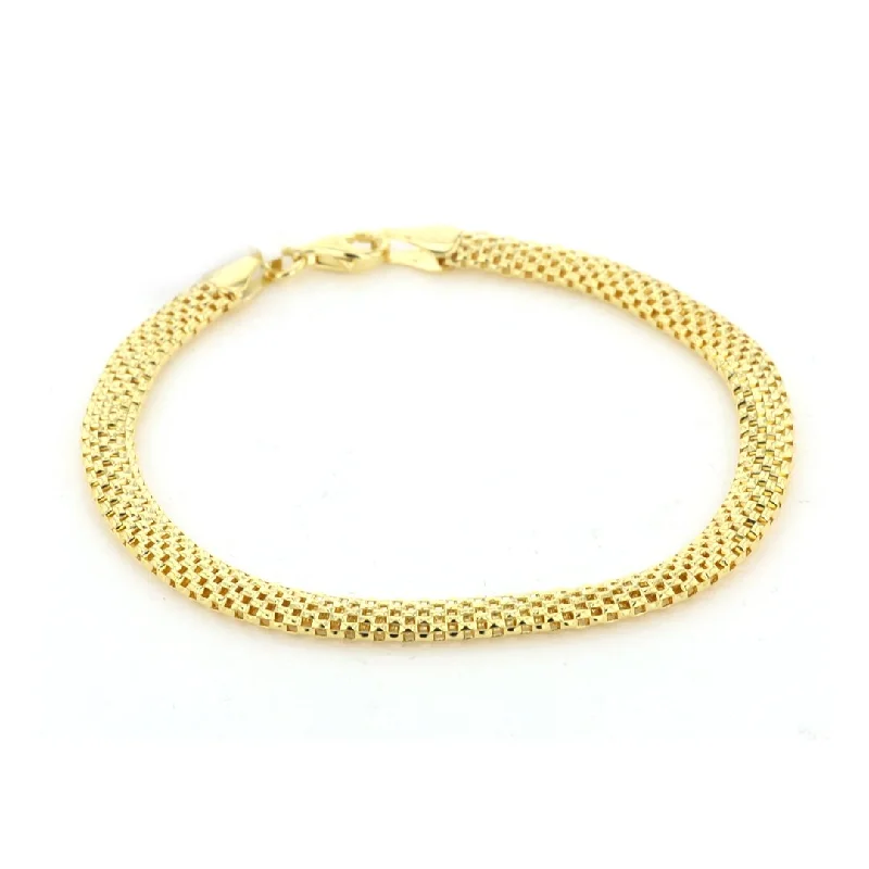 Best bangle bracelets with braided designs for a textured and sophisticated look-4.9MM Popcorn Chain Bracelet