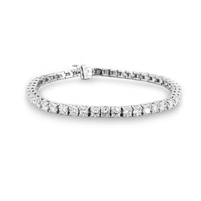 Best bangle bracelets with nature-inspired designs like leaves and flowers-7.00ctw Diamond Tennis Bracelet