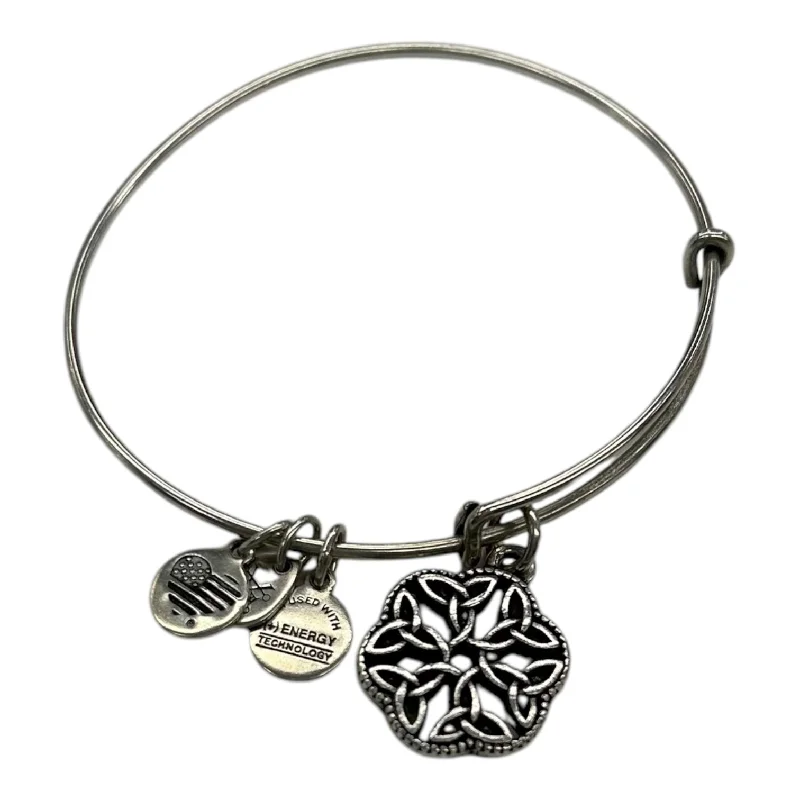 Best bangle bracelets with twisted rope designs for a textured, nautical-inspired look-Bracelet Bangle By Alex And Ani In Silver