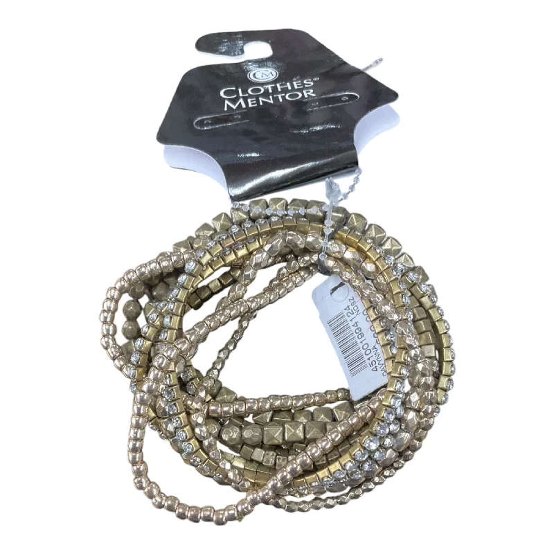 Bangle bracelets with braided leather straps for a chic, rustic vibe-Bracelet Beaded By Chicos