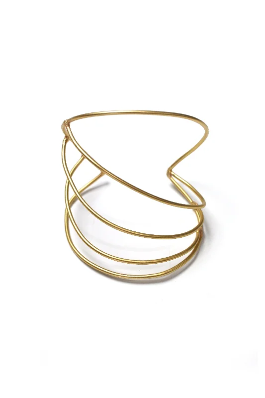 Best bangle bracelets with adjustable sizes for a comfortable and perfect fit-Bracelet No. 1 in brass