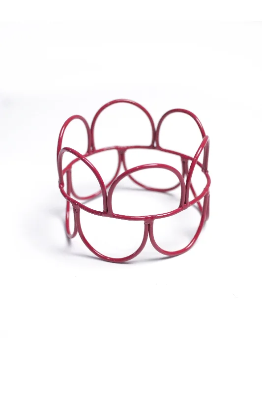 Best bangle bracelets with animal motif designs for a quirky, fun accessory-Bracelet No. 2 in Dusty Claret