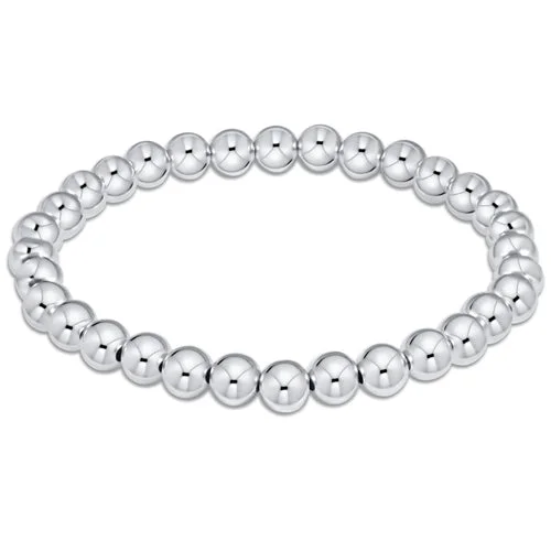 Best bangle bracelets with pearls and crystals for a glamorous and sophisticated look-Enewton Classic Sterling 6mm Bead Bracelet