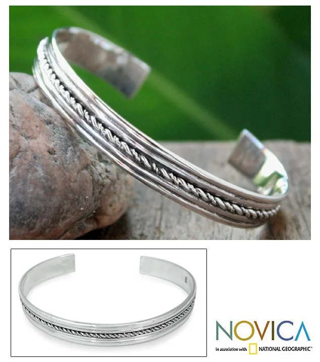 Traditional gold bangle bracelets with a smooth finish for a classic look-Harmony Sterling Silver Bracelet