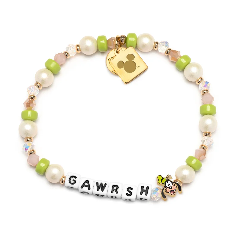 Stackable bangle bracelets with customizable charms for a personalized collection-Little Words Project Gawrsh Goofy Bracelet