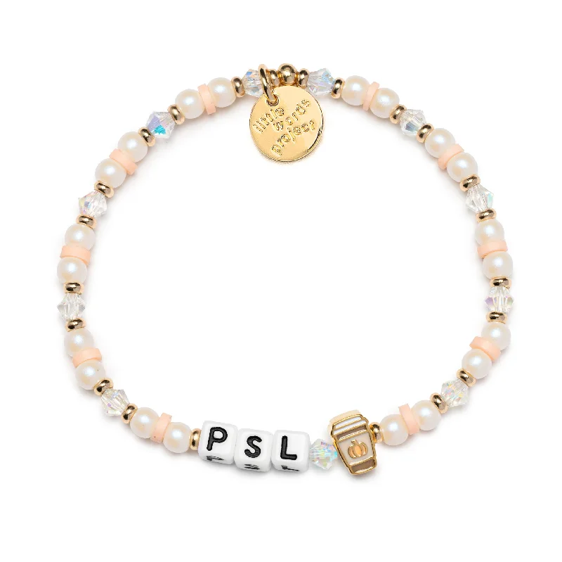 Lightweight bangle bracelets with subtle shimmer for an understated yet elegant look-Little Words Project Pumpkin Spice Latte Bracelet