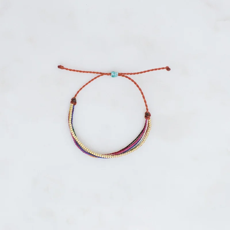 Simple bangle bracelets with open designs for a trendy and minimalist style-Psalm 23 Multi-Colored Cord Bracelet