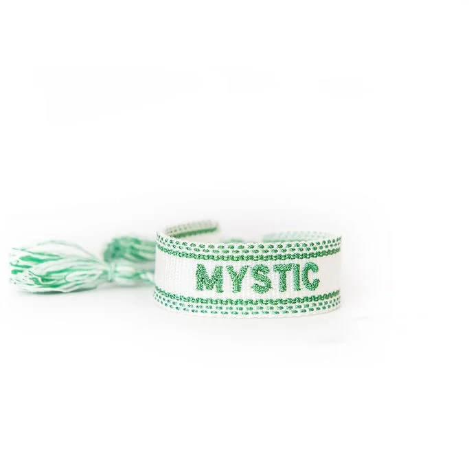 Best bangle bracelets with infinity symbols for a timeless and meaningful design-Mystic Embroidered Tassel Bracelet