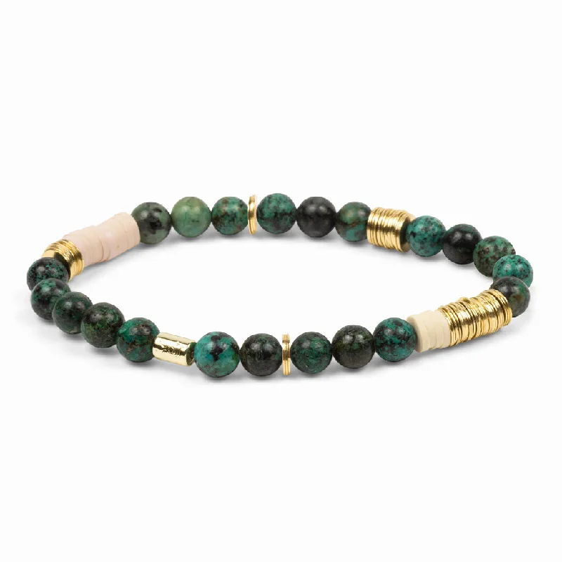 Best bangle bracelets with customizable charms for a personalized, unique piece-Scout Curated Wears Intermix African Turquoise Bracelet