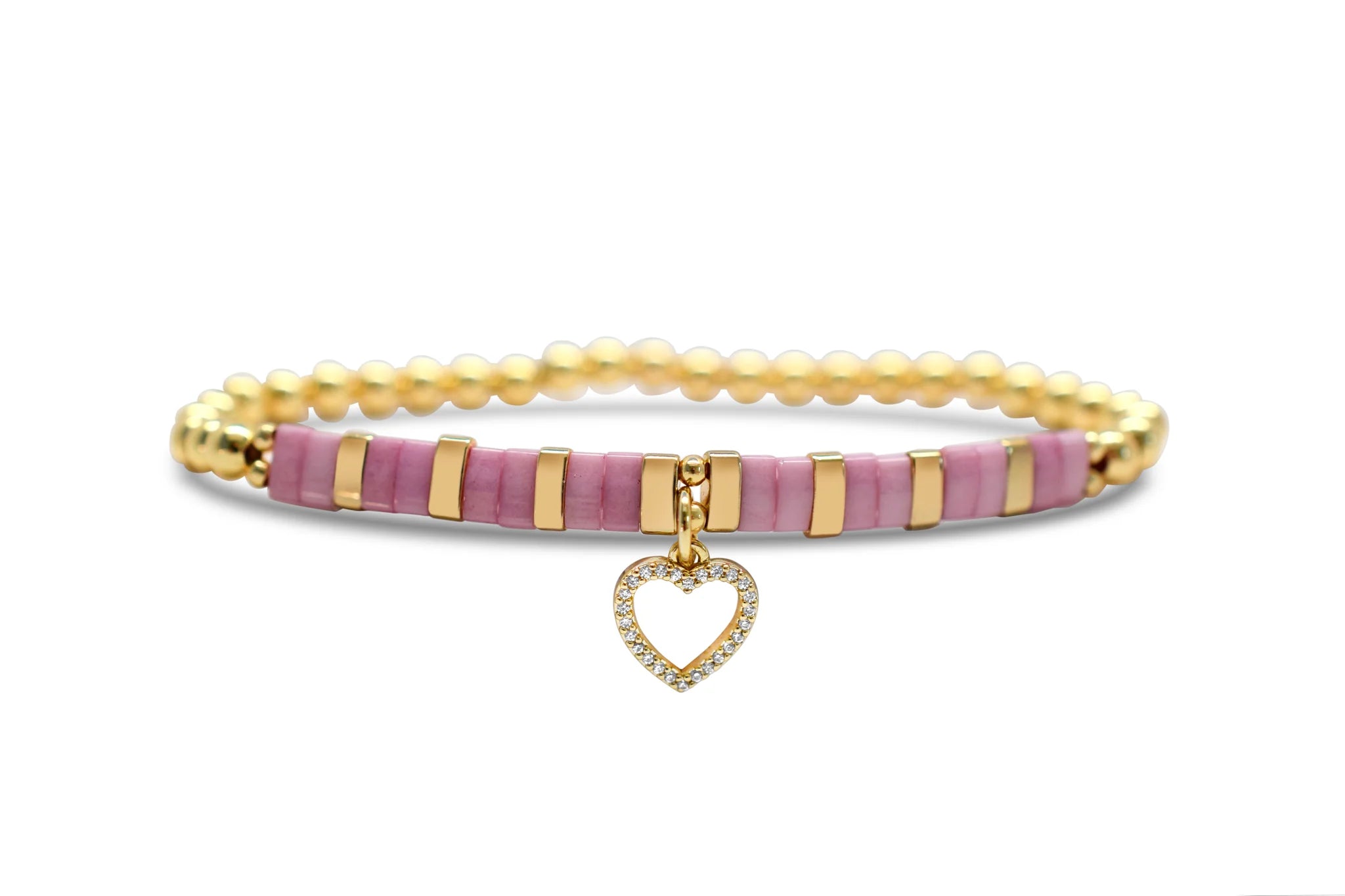 Best bangle bracelets with durable enamel finishes for long-lasting wear and vibrant colors-So Charming Bracelet - Open Heart